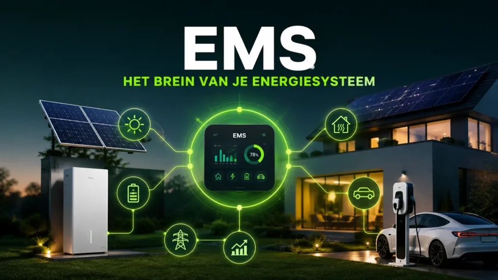 Energiemanagementsysteem voor zonnepanelen, thuisbatterij en laadpaal