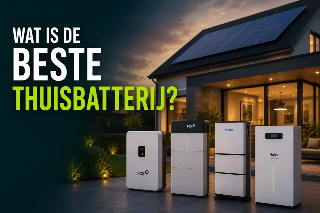 Wat is de beste thuisbatterij voor jouw woning